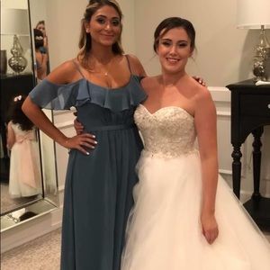 Size 6 blue bridesmaid dress